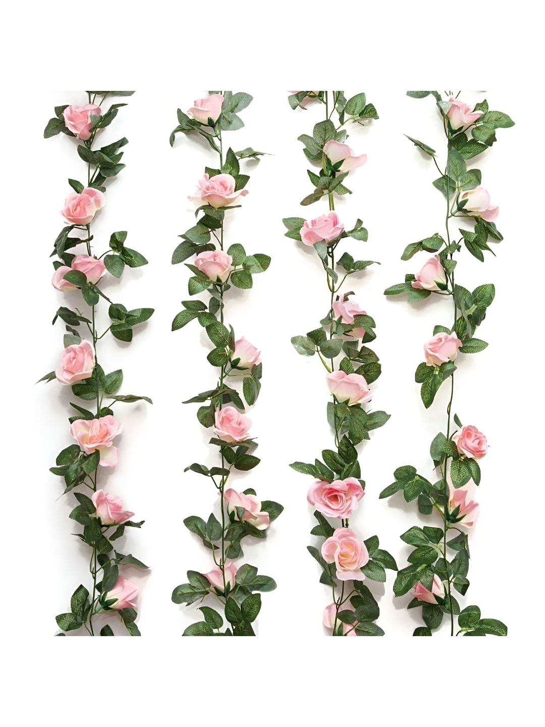TIED RIBBONS Set of 2 Artificial Rose Vine Creeper Flower Garland-picture-11