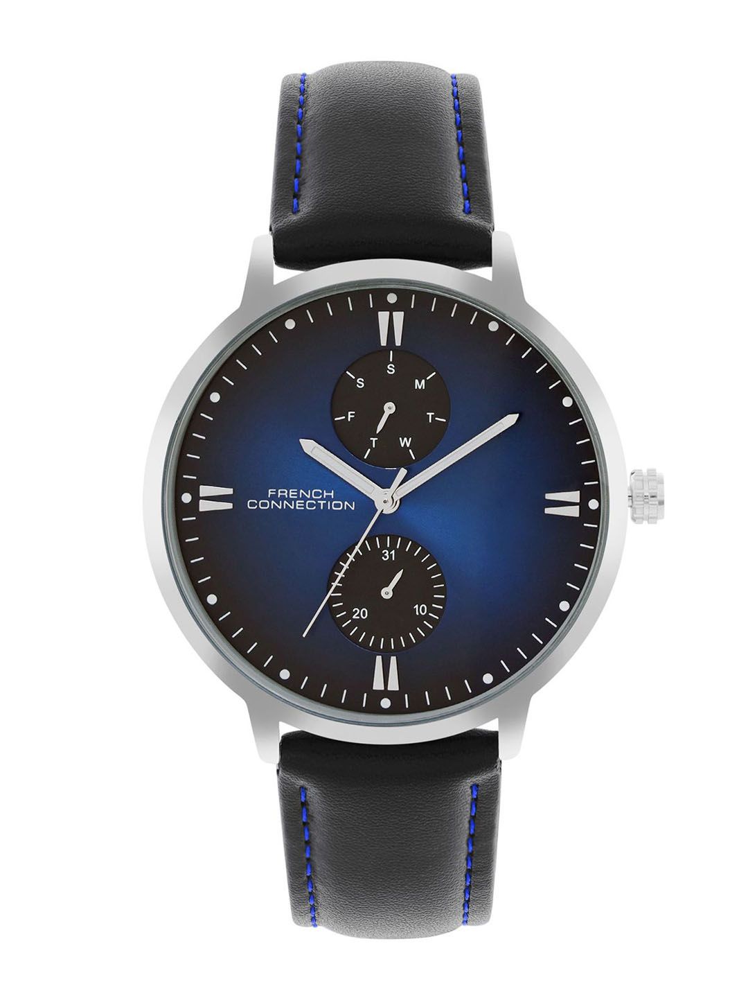 French Connection Men Printed Dial & Leather Straps Analogue Watch FCN066UBL-picture-24