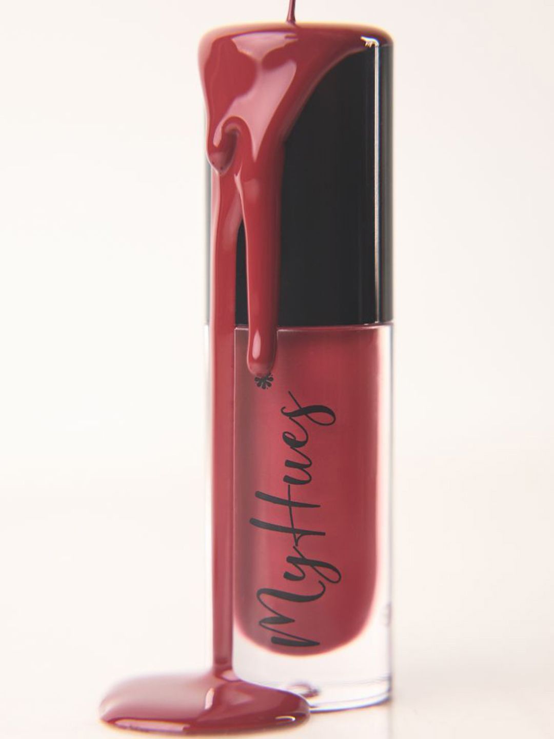 MyHues HyGlow Lip Elixir Mira Matte Liquid Lipstick -7ml-Antique Rose Pink-image-45