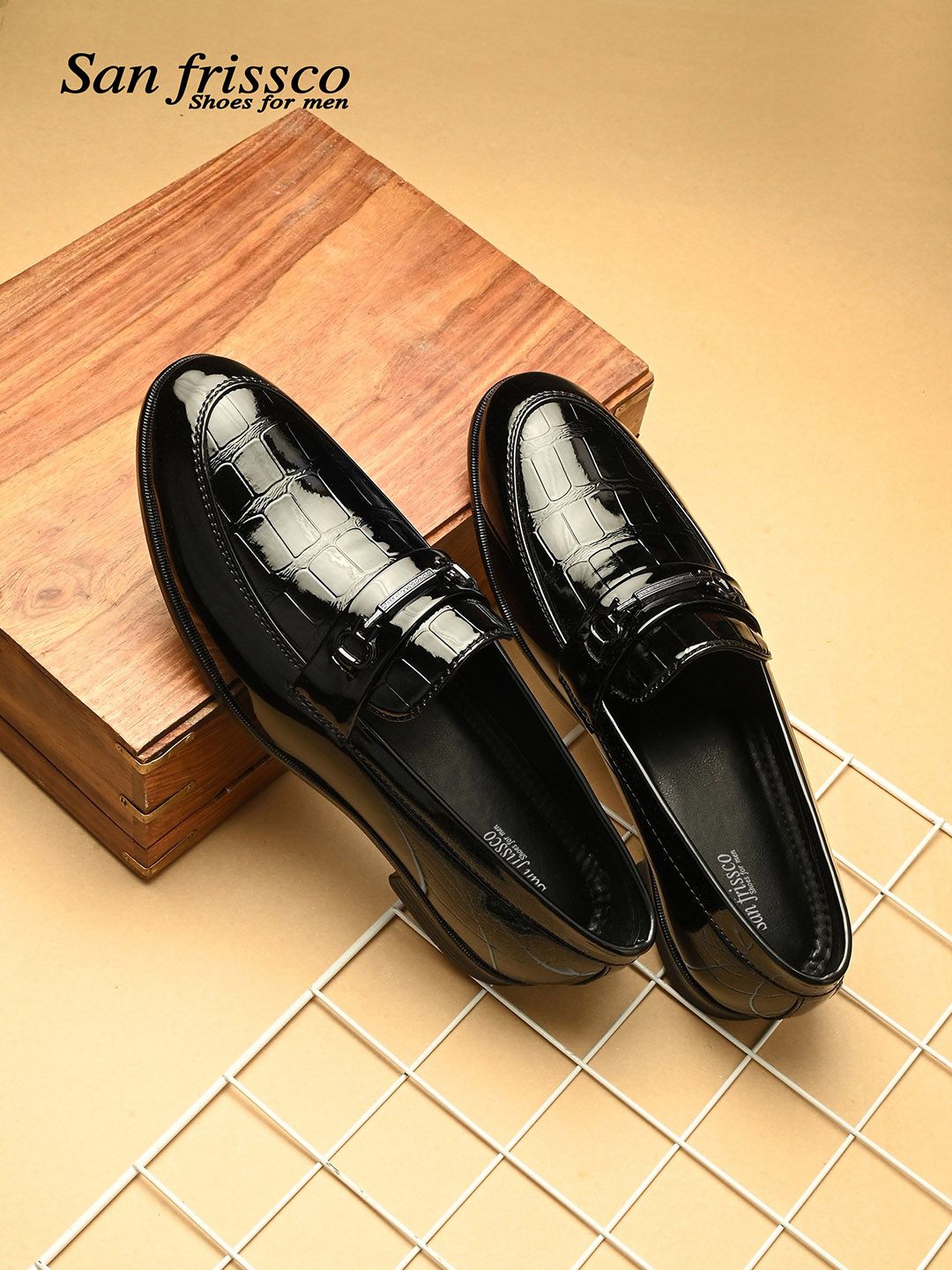 San Frissco Men Leather Formal Loafers-picture-13