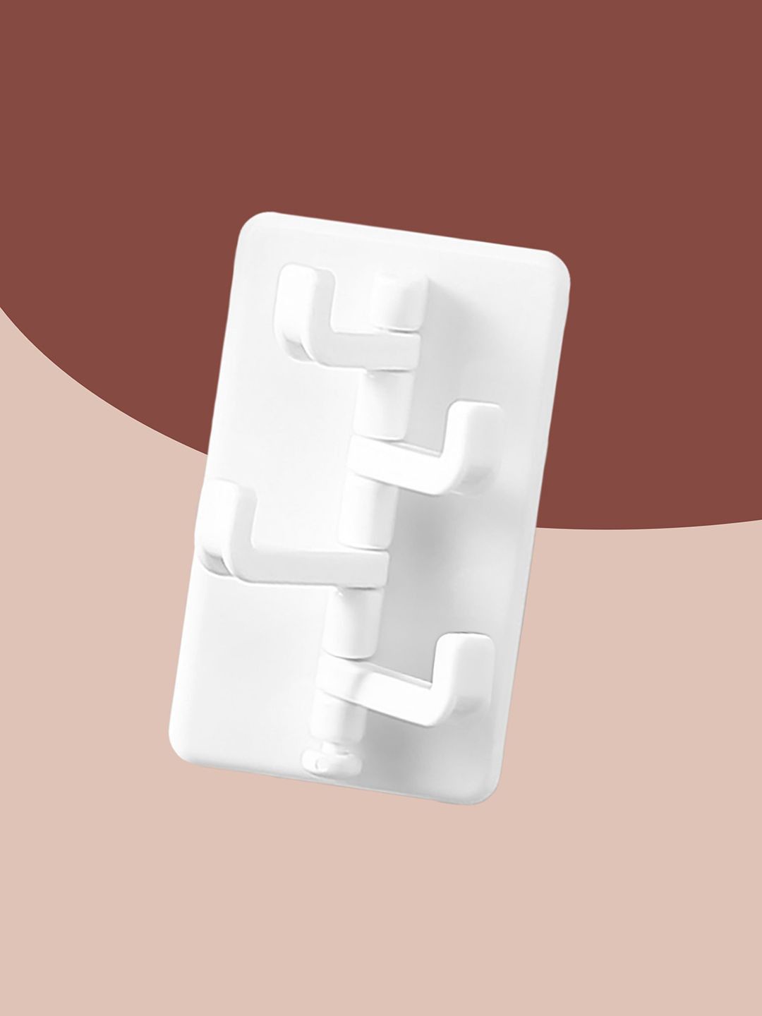 Kuber Industries White 4 Pieces Self Adhesive Hooks-picture-10