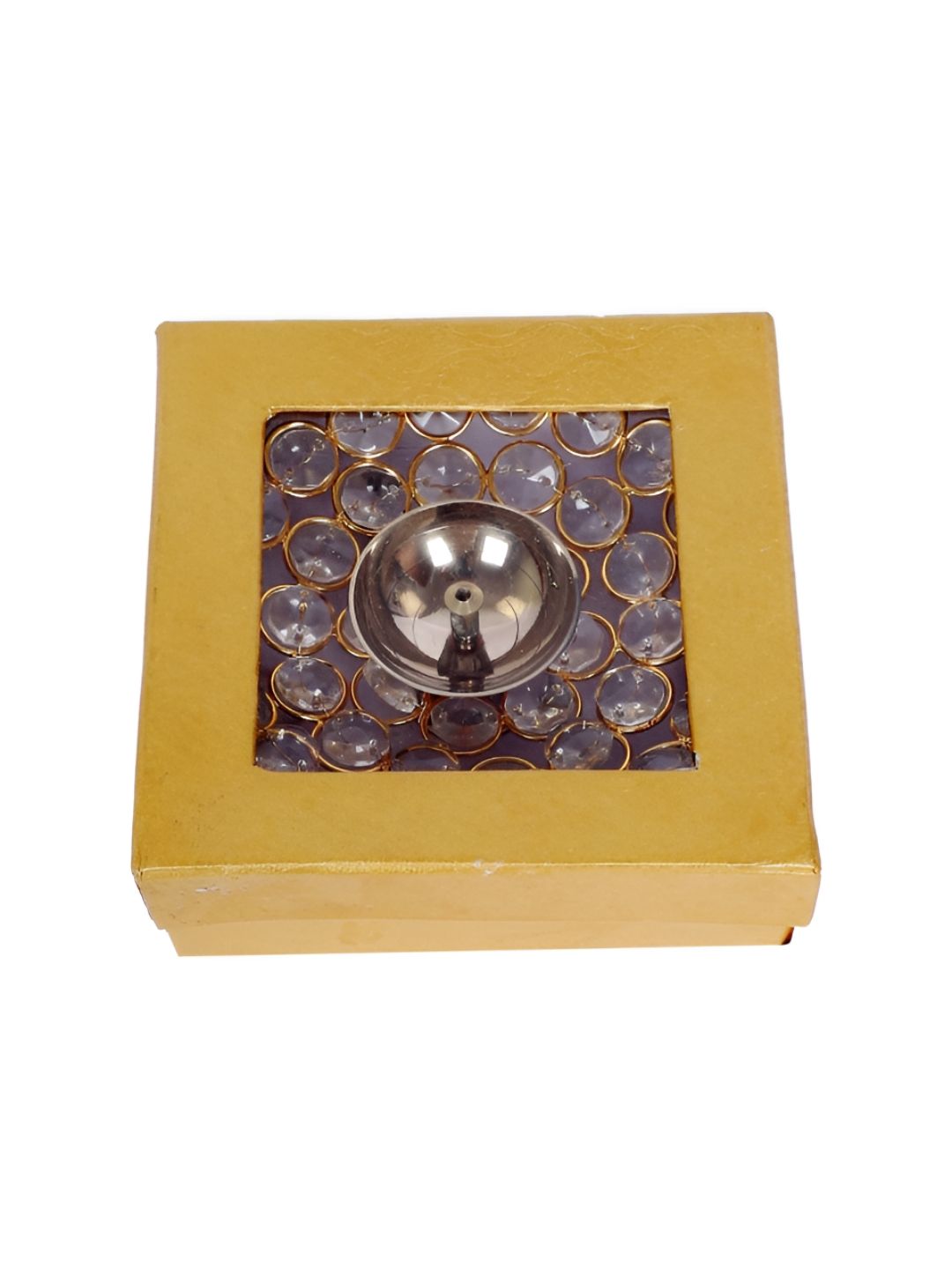 Amaya Decors 2-Pcs White Glossy Brass Diyas-picture-36