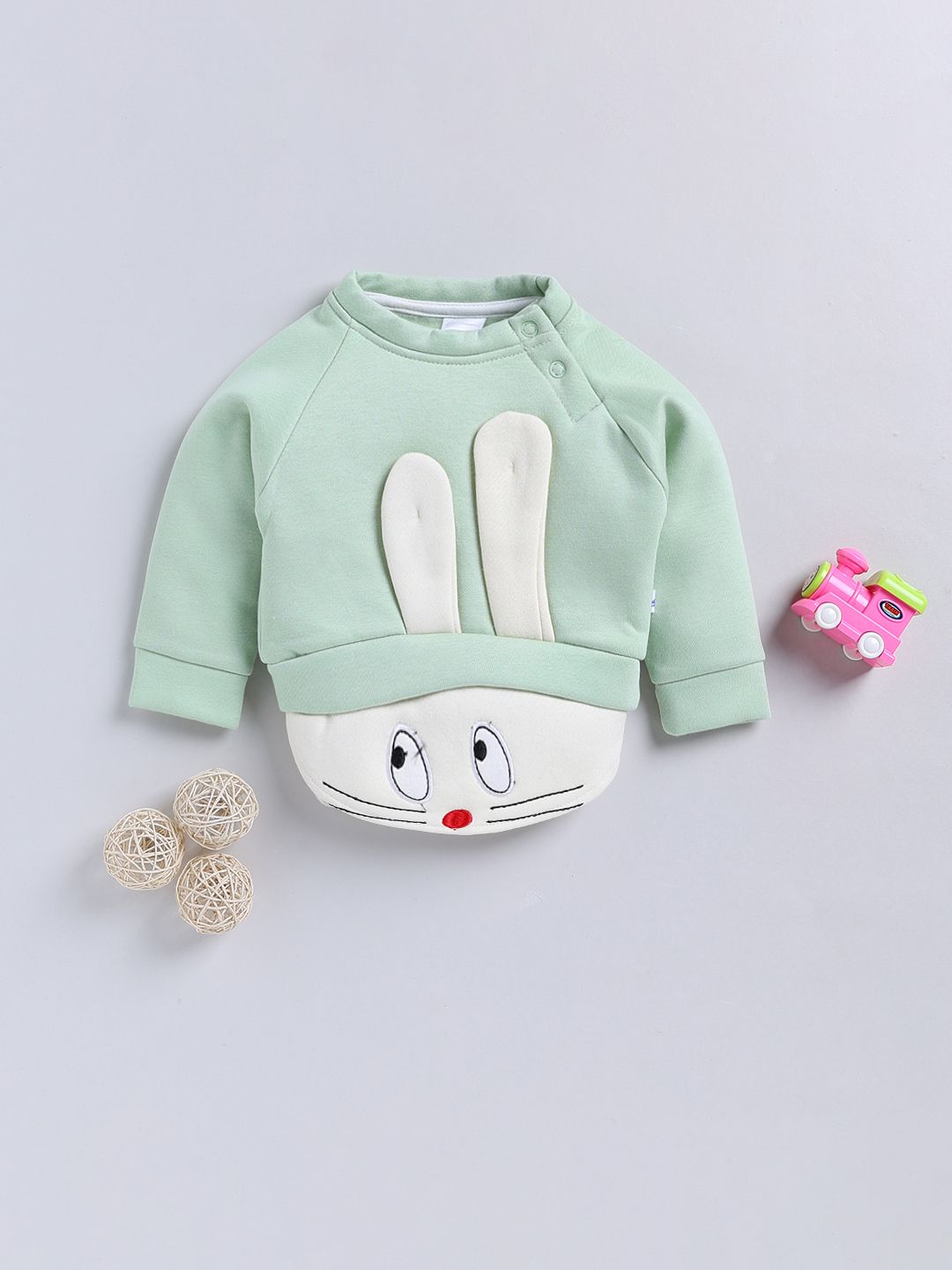 Moms Love Infant Boys Colourblocked Embroidered Sweatshirt-picture-13