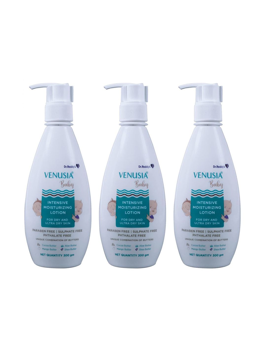 Venusia Set Of 3 Baby Intensive Moisturizing Lotion- 300 ml Each-image-22
