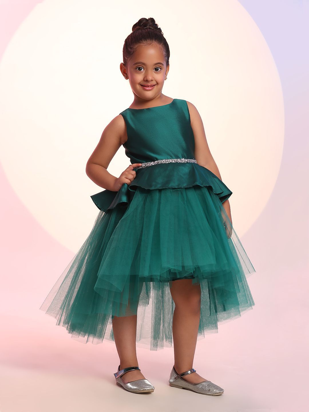 Toy Balloon kids Girls Net Fit & Flare Dress-picture-26