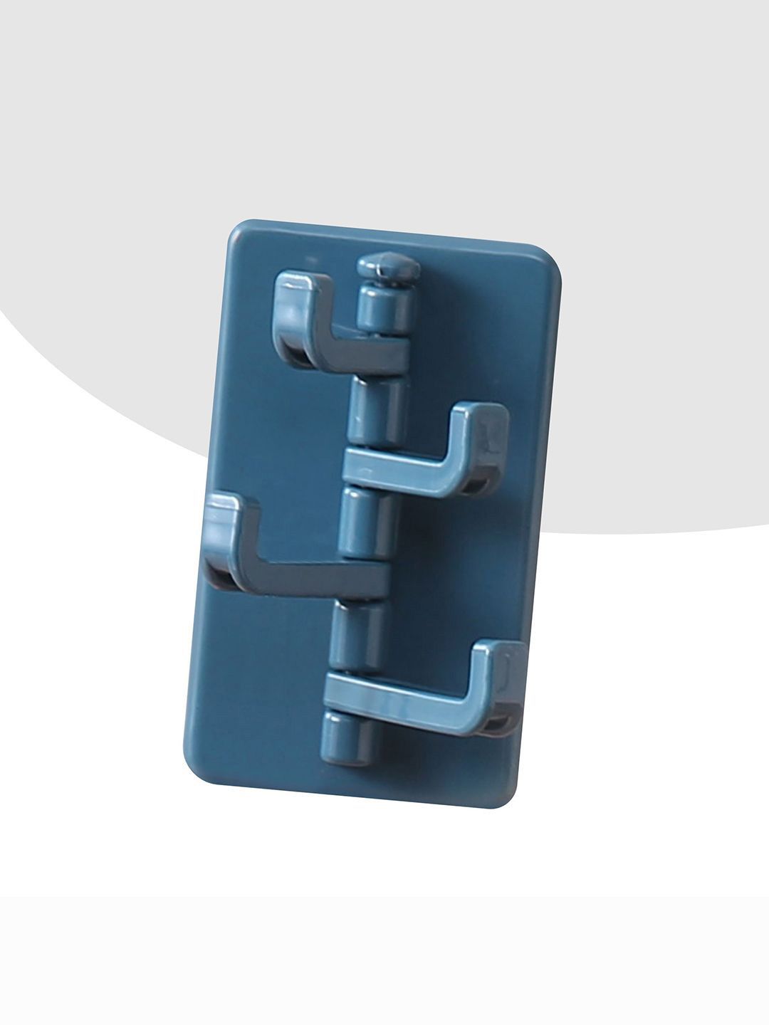 Kuber Industries Blue 4 Pieces Self Adhesive Stick On Hooks-picture-49