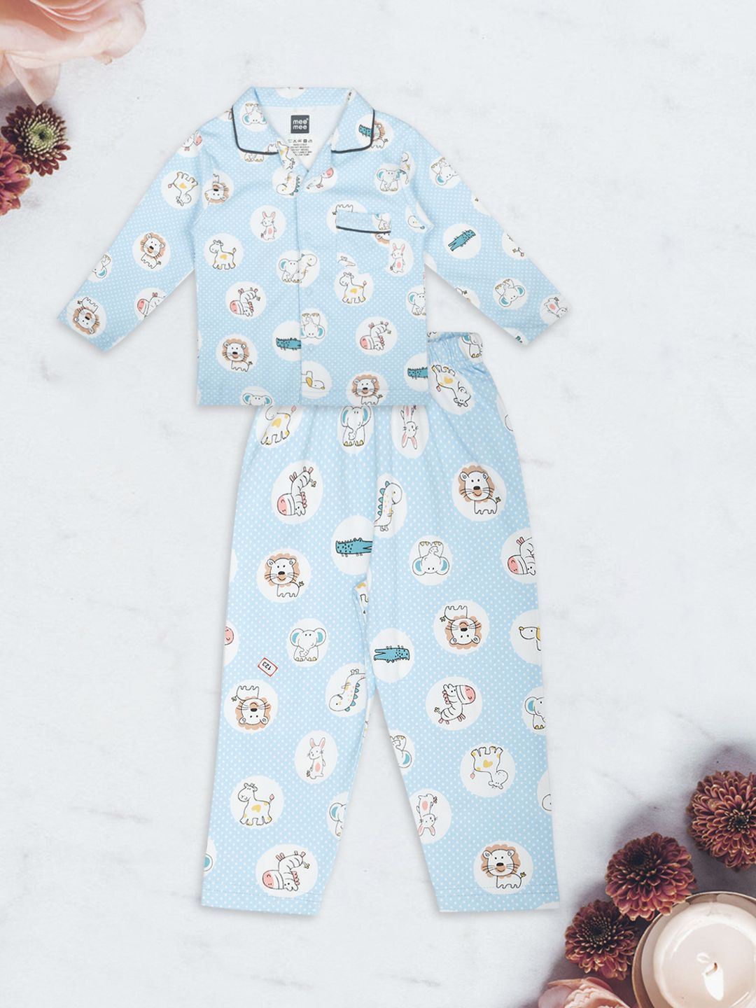 MeeMee Boys Printed Night suit