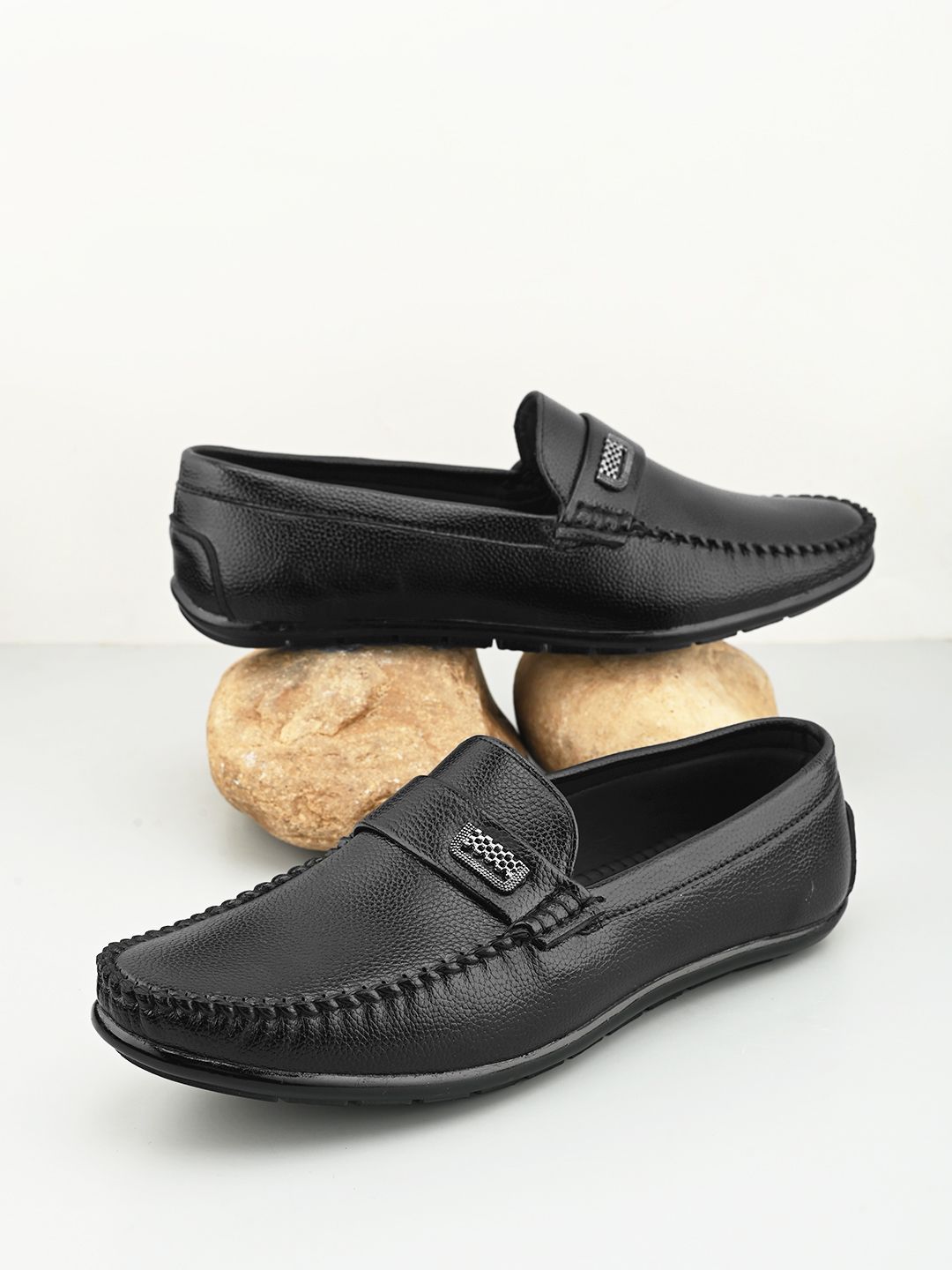 Provogue Men Textured Formal Loafers-picture-33