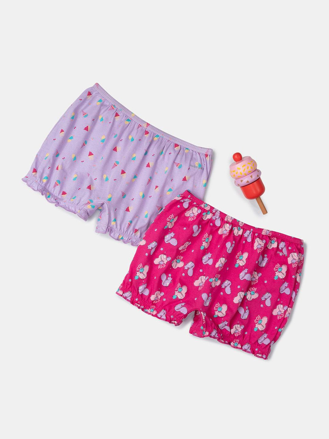 Jockey Girls  Pack Of 2 Printed Cotton Mid Rise Briefs-picture-29