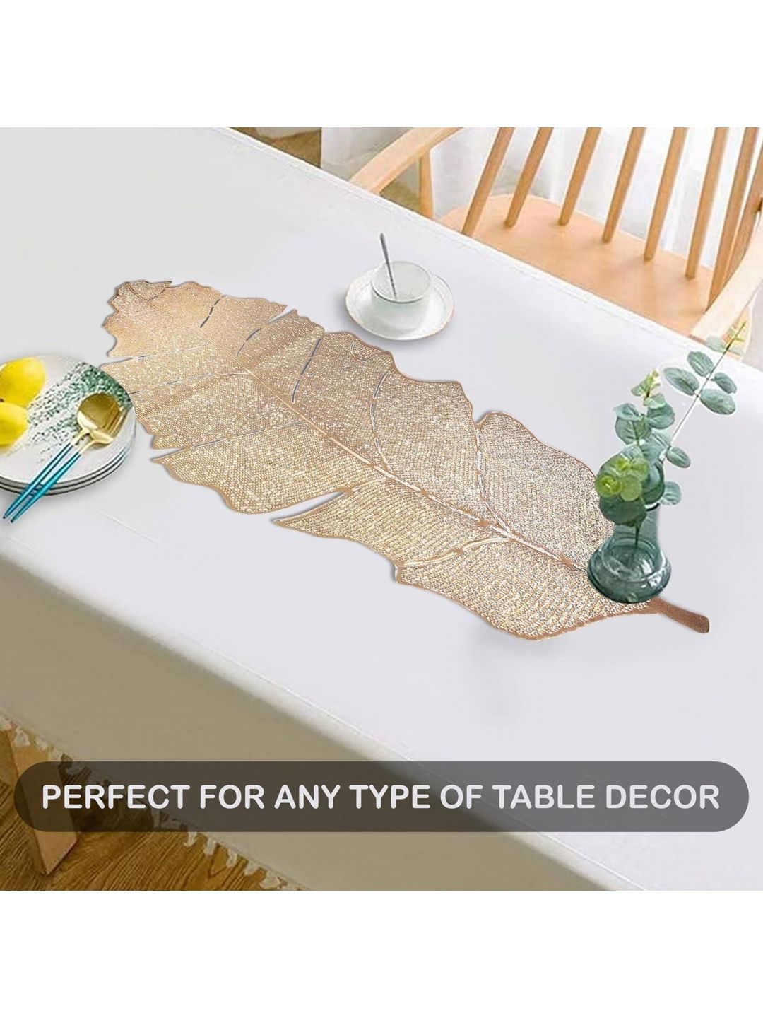 Dakshya Industries Beige Textured Table Runner-picture-25