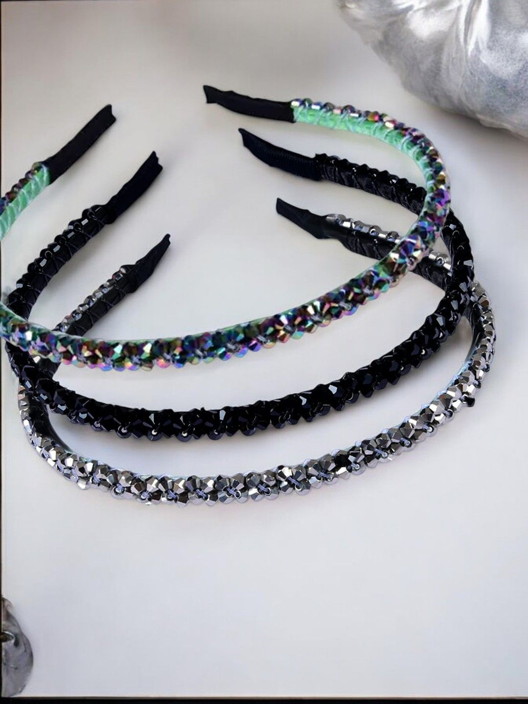 fabula Women Set of 3 Embellished Hairband-picture-18