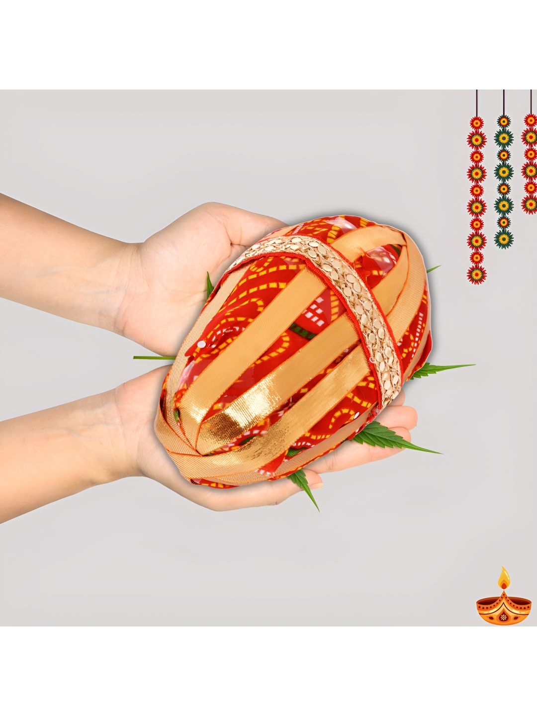 BAISA Red Decorated Nariyal - 300 g-picture-35