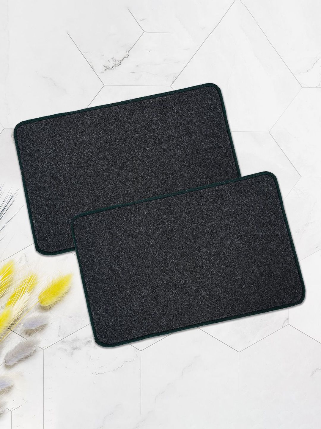 Kuber Industries Grey 2 Pieces Anti Skid Door Mat-picture-12