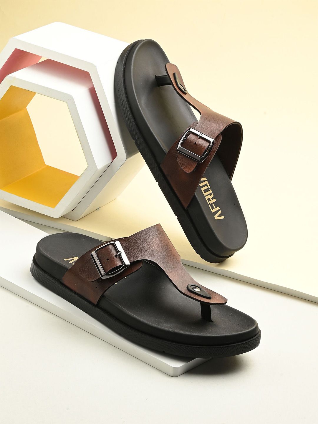 AfroJack Men PU Comfort Sandals-picture-14