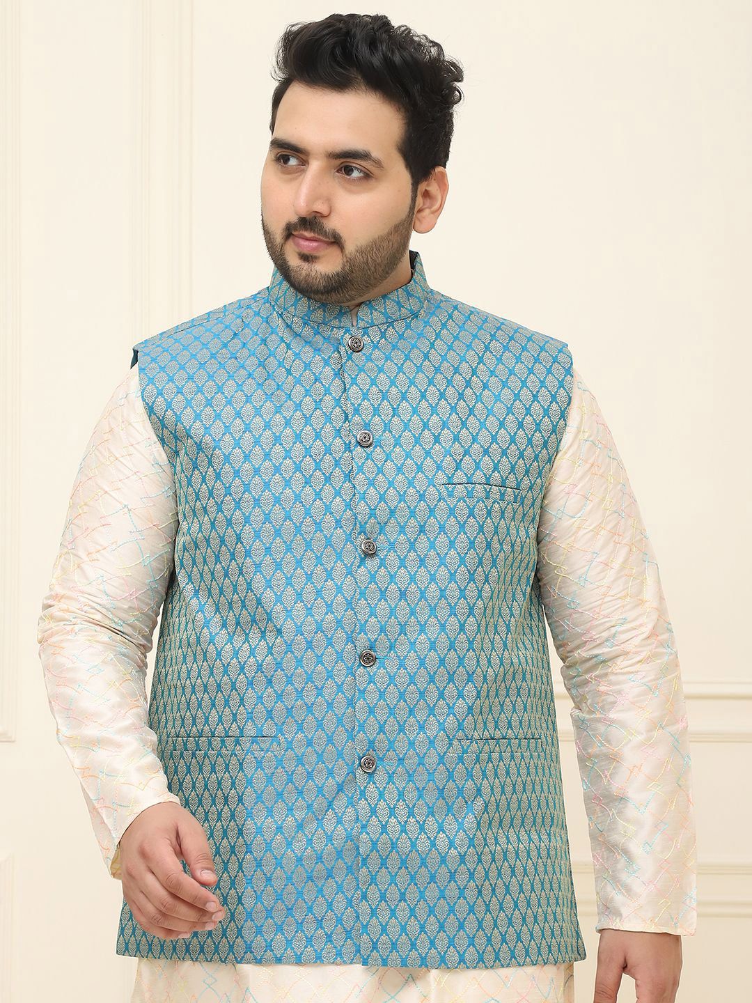 SOJANYA PLUS Woven Design Nehru Jackets-picture-29