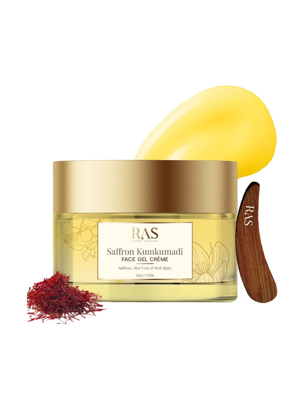 RAS LUXURY OILS Saffron Kumkumadi Face Gel Day Cream- 50g-picture-31