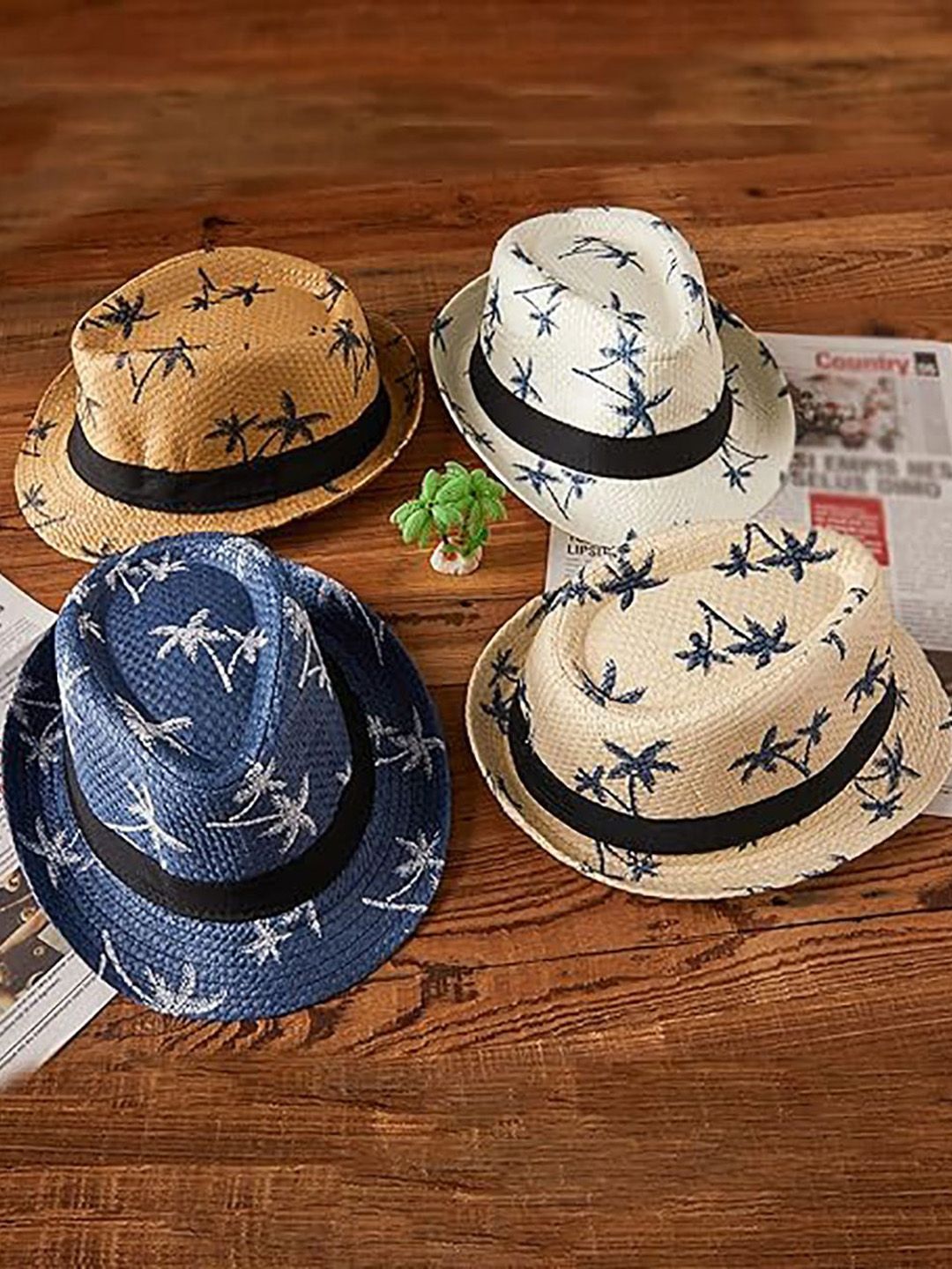 Infispace Men Assorted Self Design Fedora Hat-picture-34