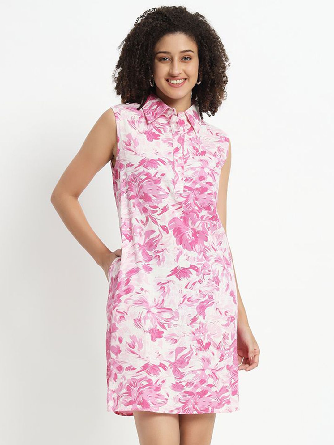 VELDRESS Women Floral Printed A-Line Mini Dress-picture-23