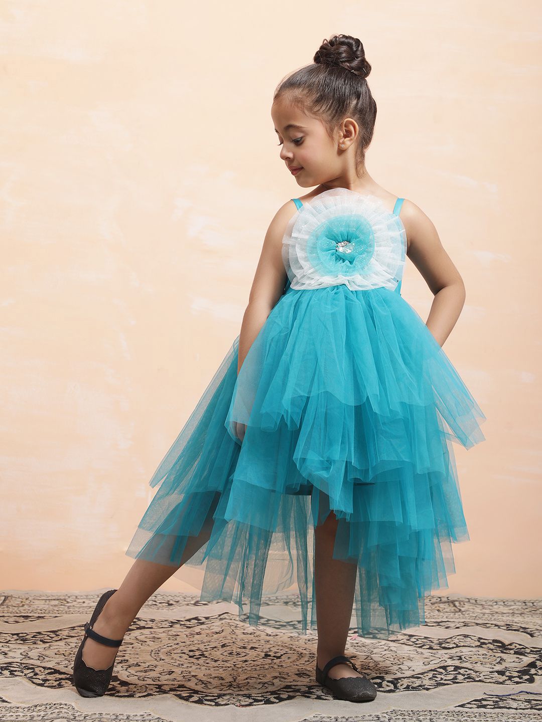 Toy Balloon kids Girl Self Design Fit & Flare Dress-picture-15