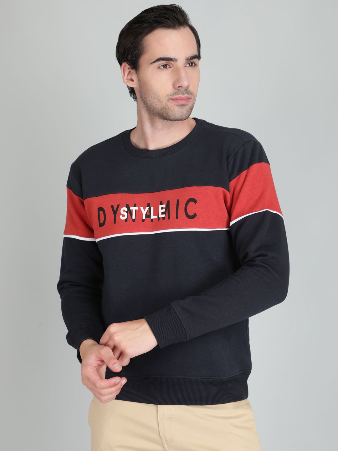TQS Men Colourblocked Pullover Sweatshirt-picture-26