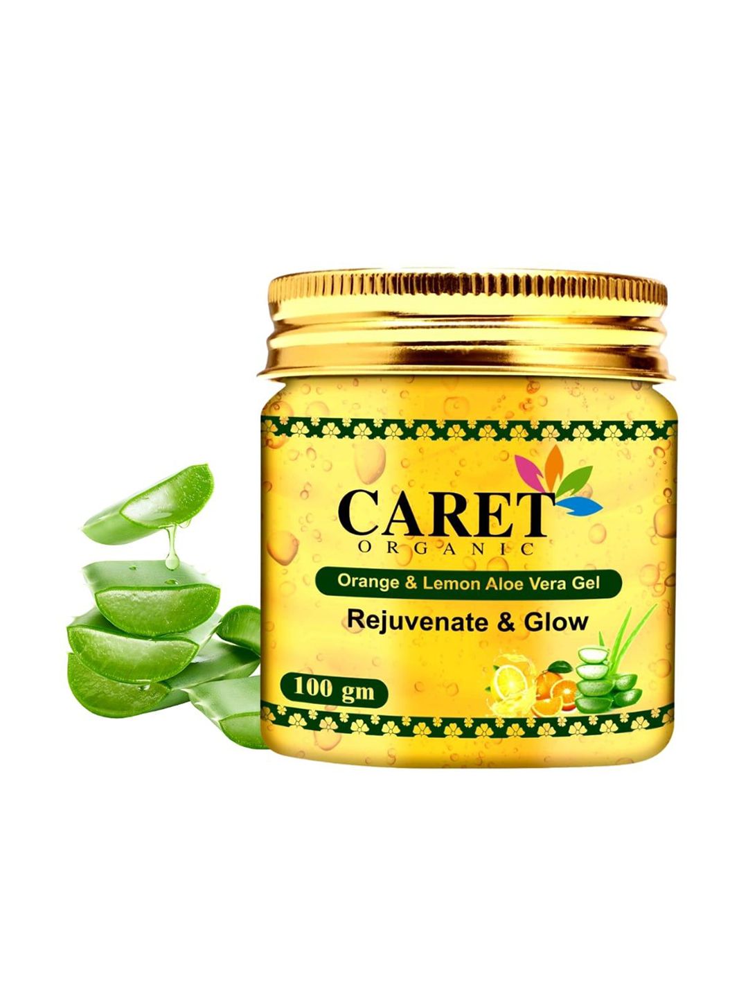 CARET ORGANIC Orange & Lemon Aloevera Gel For Skin Brightening - 100 g-image-26