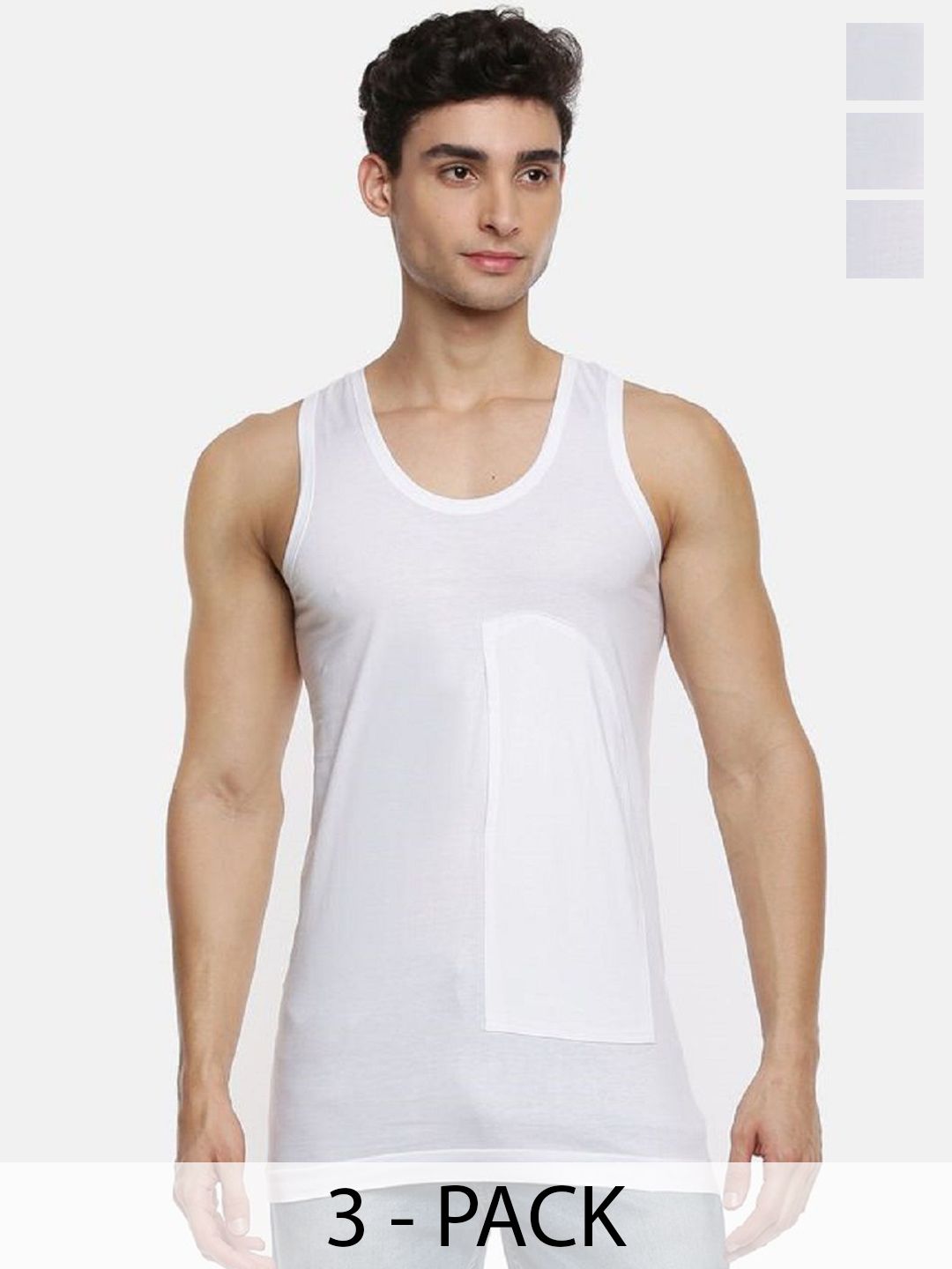 Ramraj Pack Of 3 Cotton Innerwear Vests R1SukraPKTRNW3P-image-38