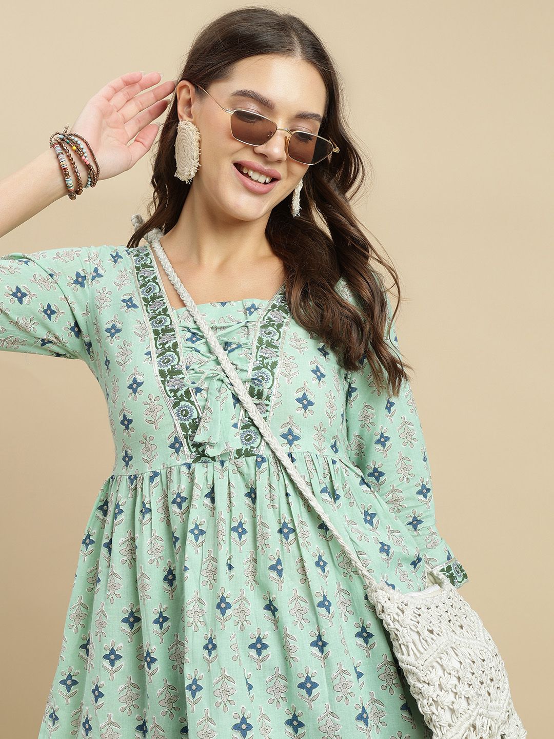 JANAKDULARI CREATION Women Floral Printed Round Neck Cotton Top-picture-33