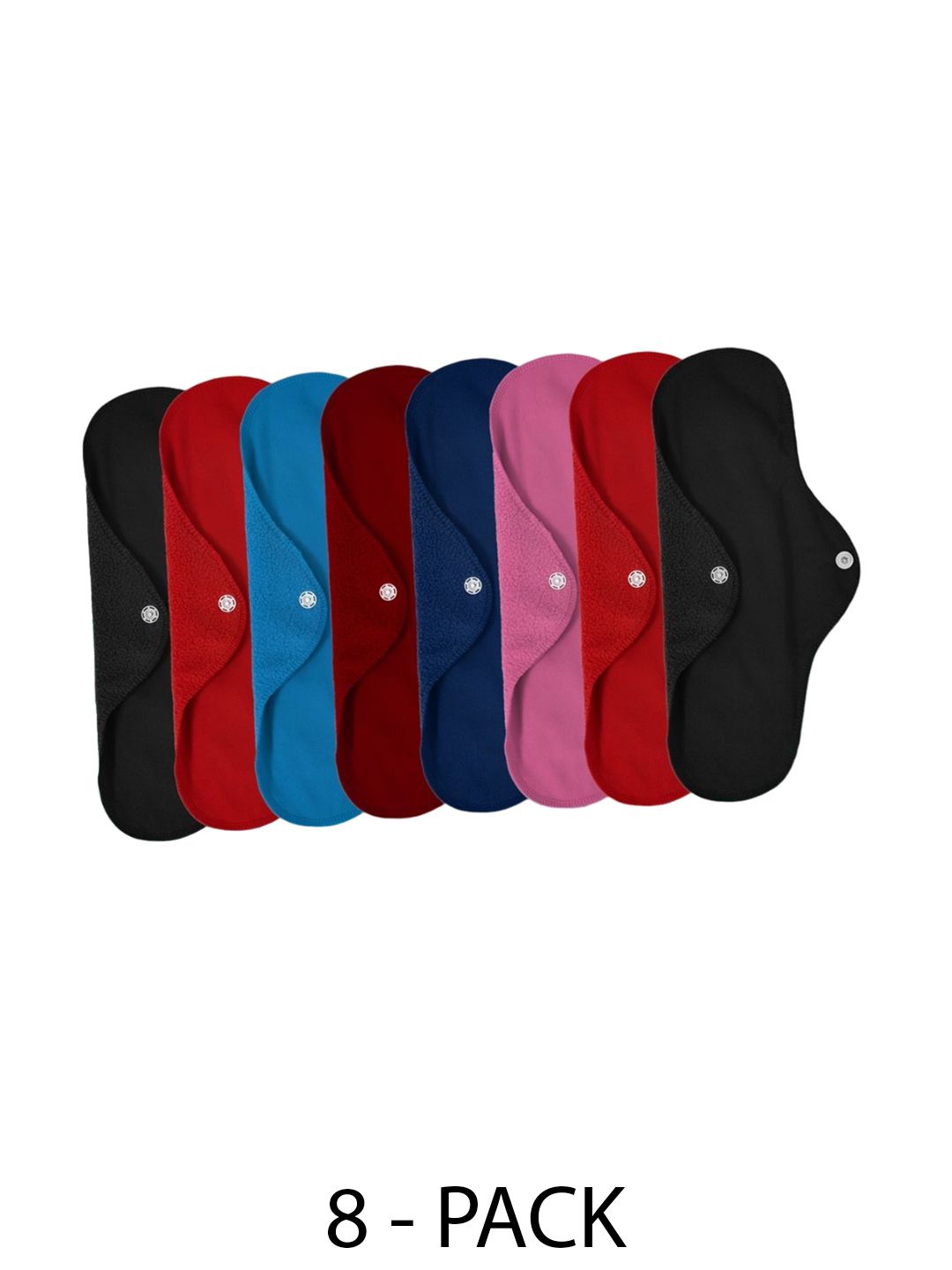 CareDone Set Of 8 Washable & Reusable Leakproof Sanitary Cloth Pads-picture-33