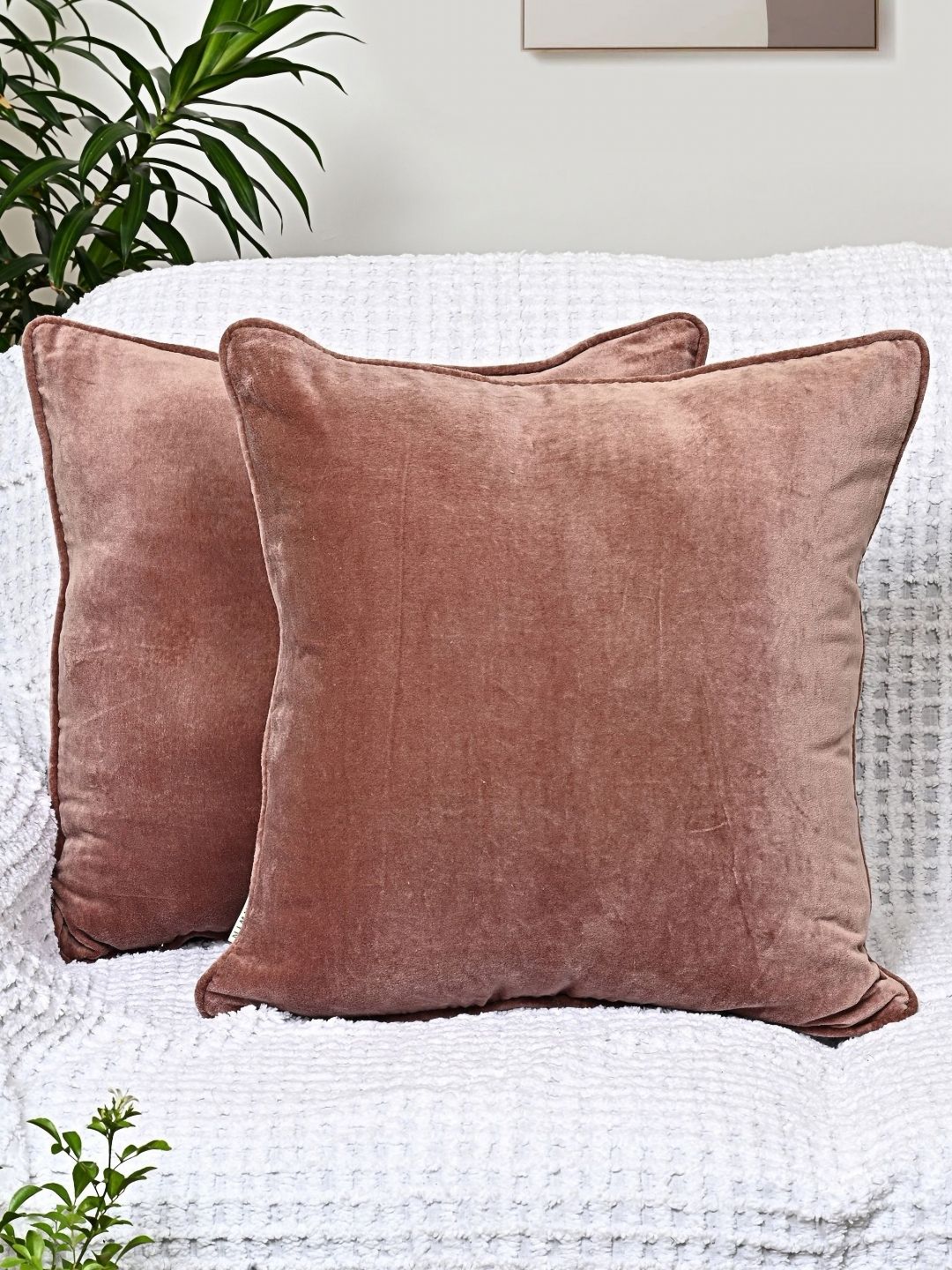 ANWYN Rose Gold Set of 2 Velvet Square Cushion Covers-image-30