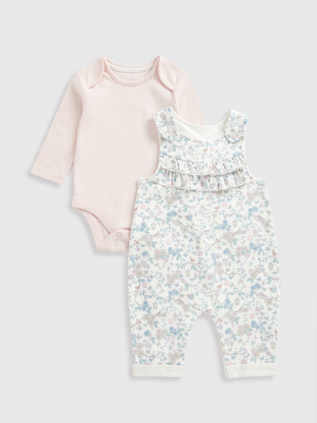 mothercare Girls Printed CottonDungarees-picture-21