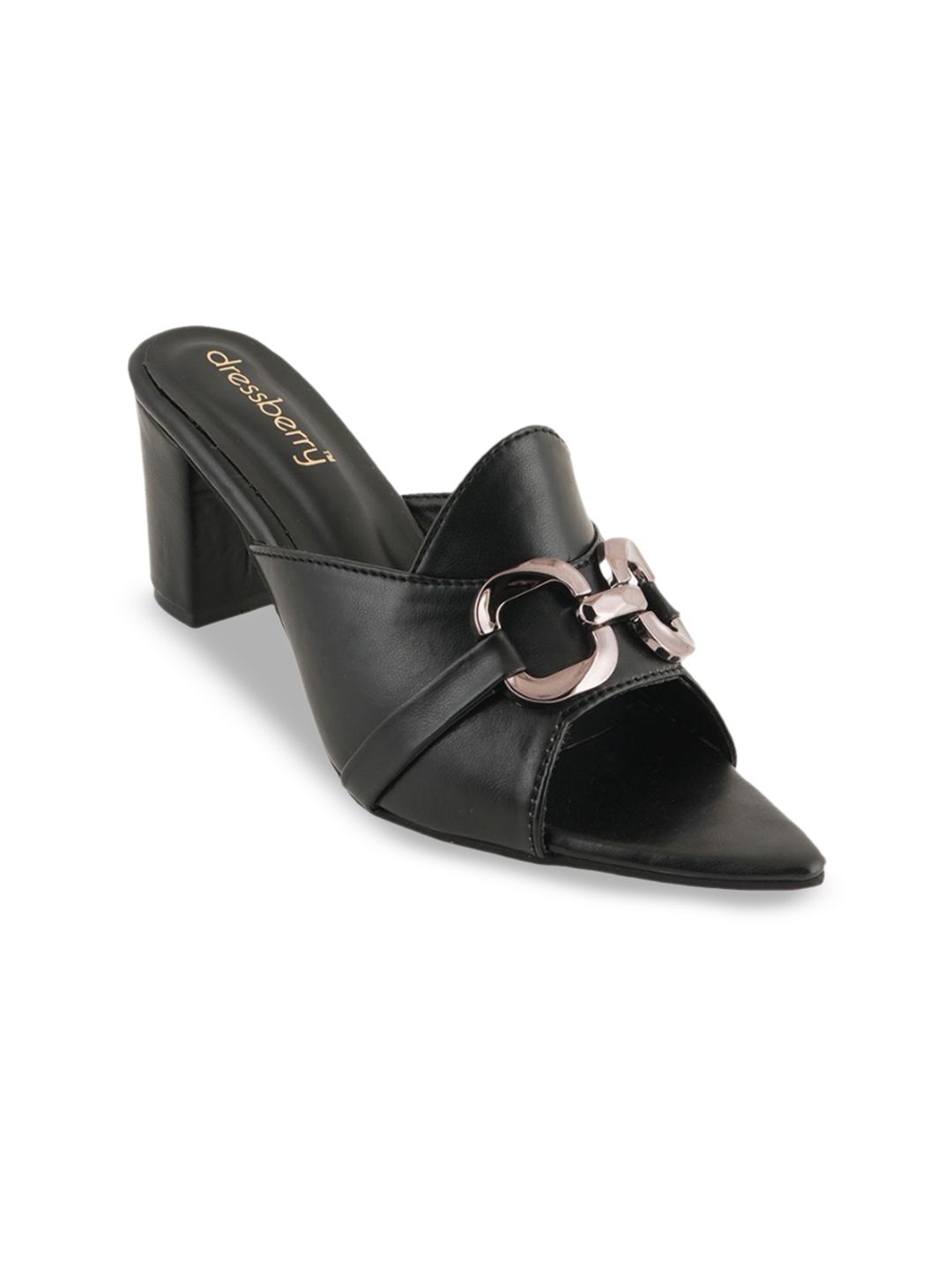 DressBerry Women Party Block Sandals with Buckles-picture-35