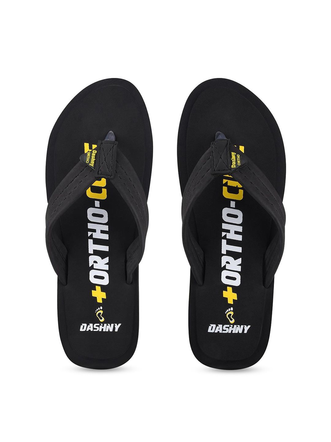 DASHNY Men Fabric Printed Thong Flip-Flops-image-47