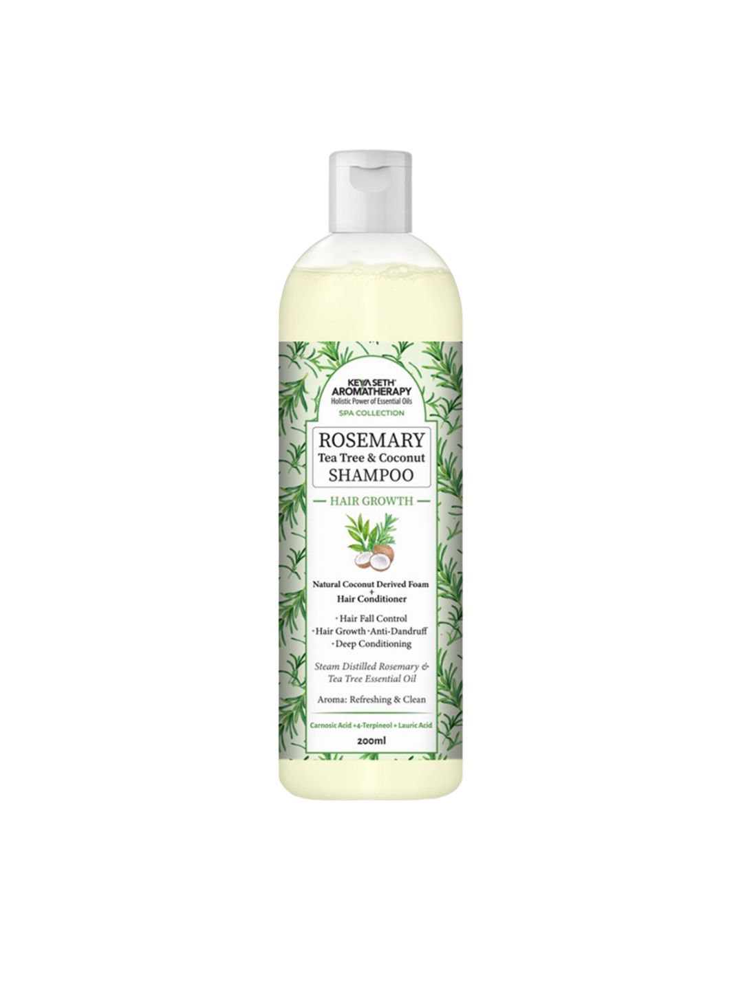 keya seth aromatherapy KEYA SETH Rosemary Tea Tree Coconut Shampoo- 200 ml-picture-20
