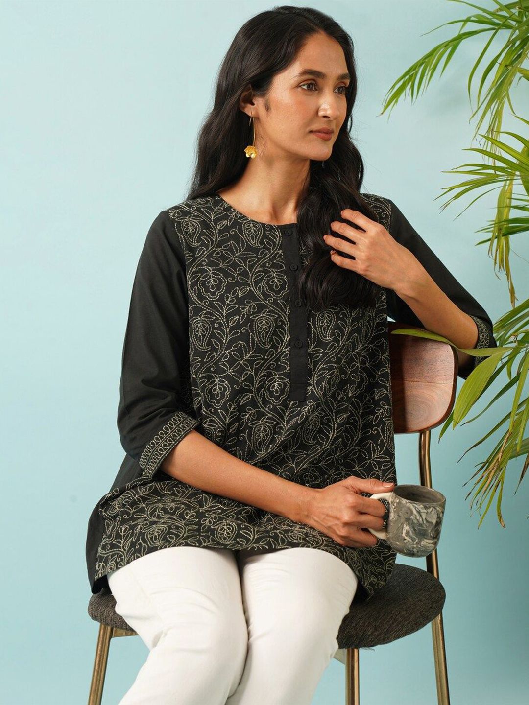 JAYPORE Embroidered Tunic-image-27