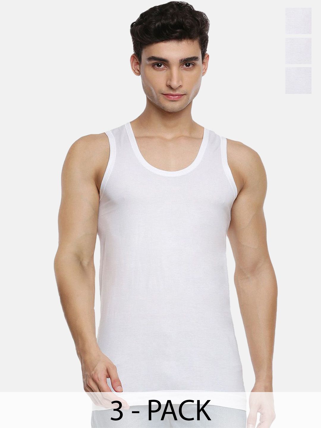 Ramraj Pack Of 3 Men Cotton Sleeveless Innerwear Vest-picture-25