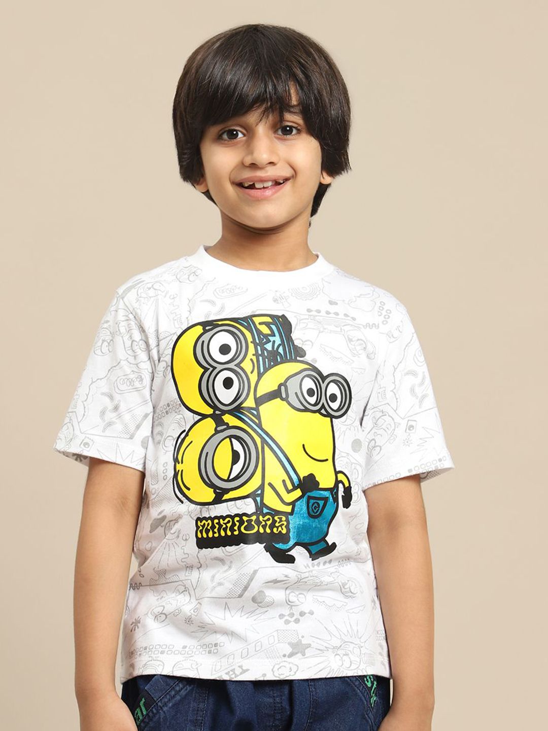 Kids Ville Boys Printed Pure Cotton Tshirts-picture-10