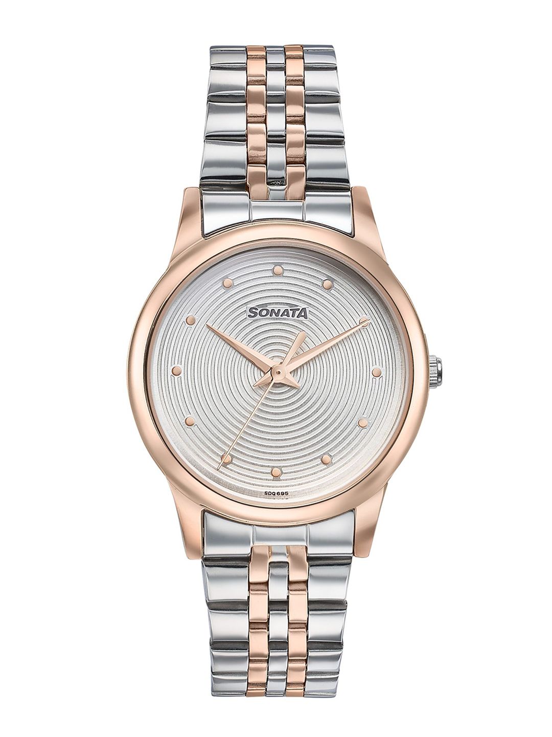 Sonata Women Brass Dial & Stainless Steel Bracelet Style Straps Analogue Watch 87061KM01W-picture-13