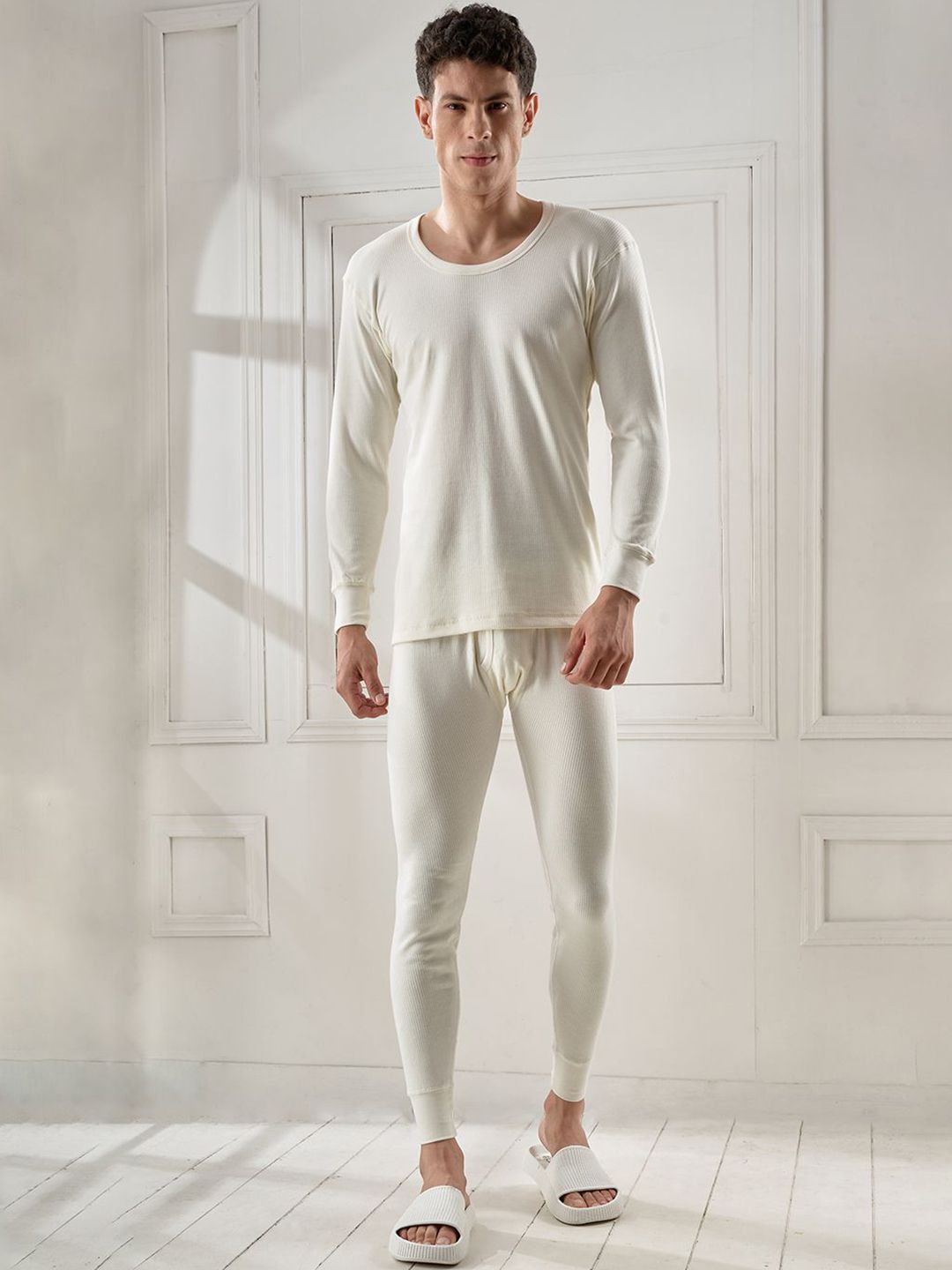 INFERNO Men Striped Thermal Vest & Trouser Set-picture-24