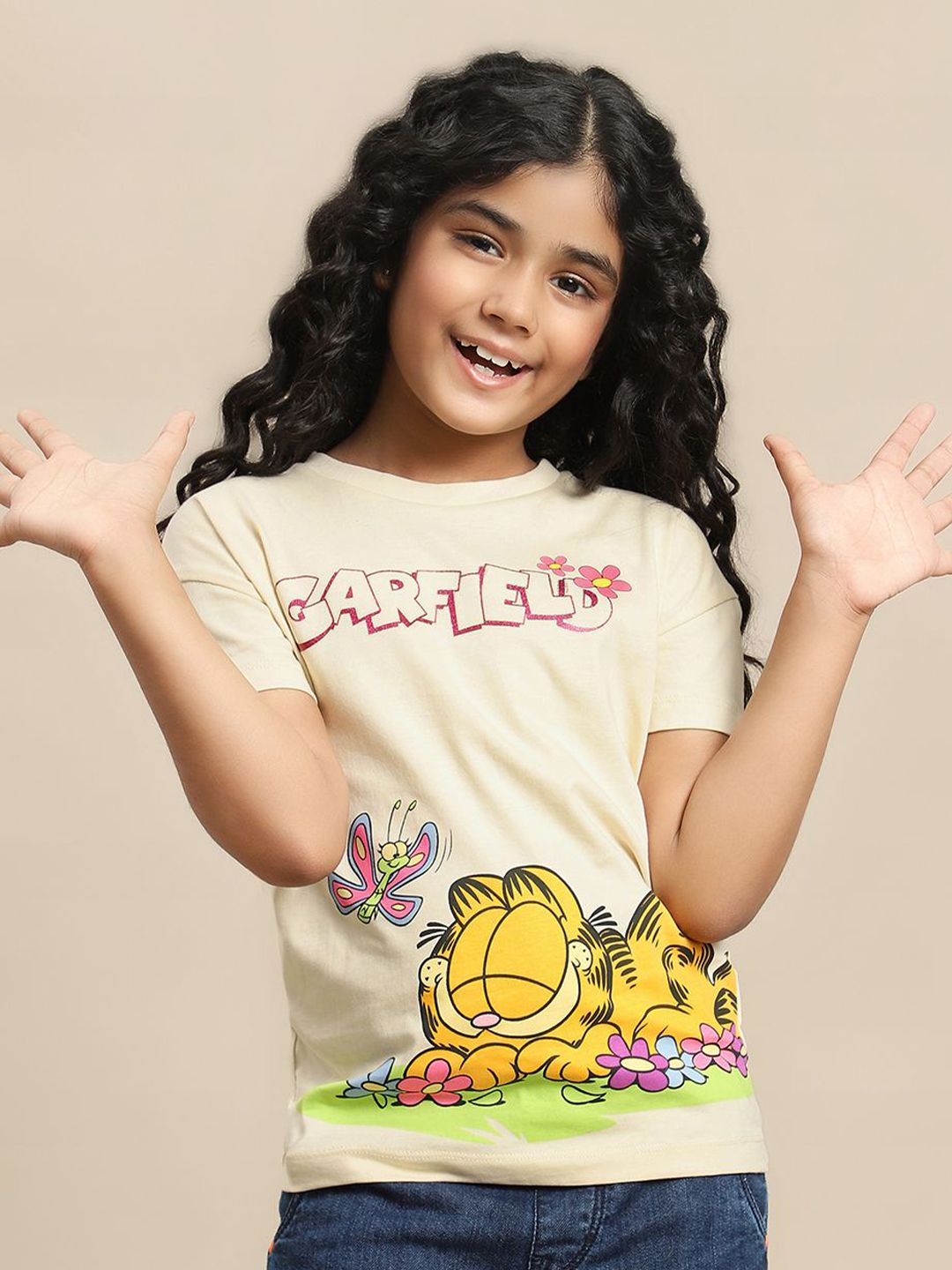 Kids Ville Girls Printed Pure Cotton Tshirts-picture-13