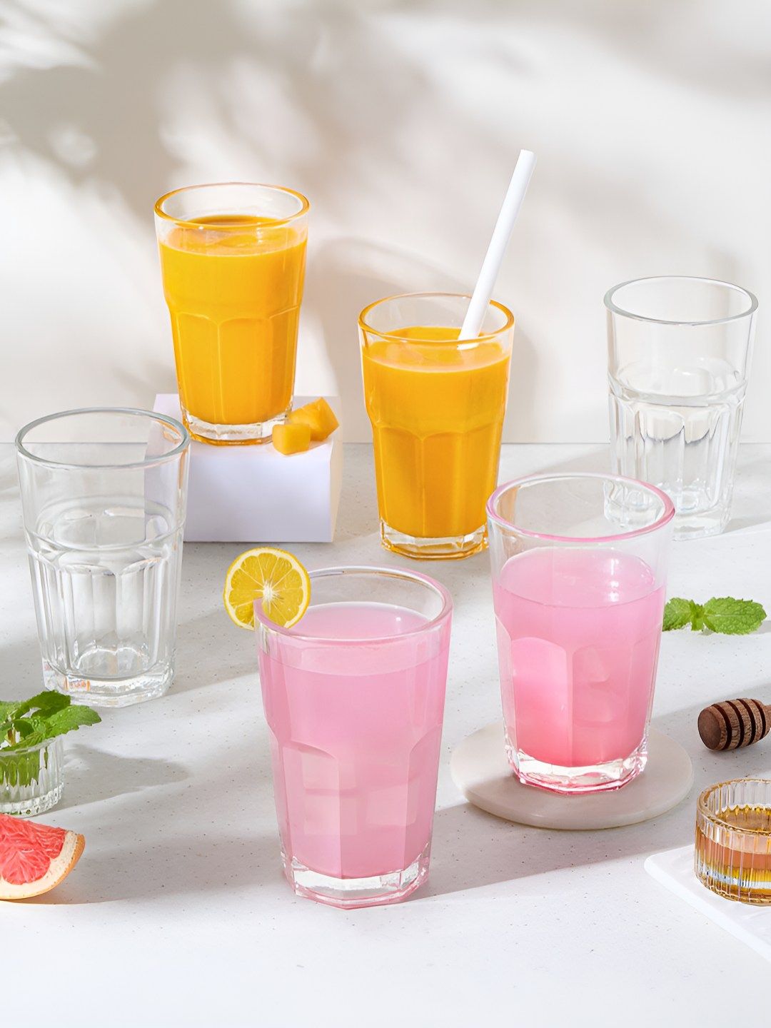 BOROSIL Eternal Transparent 6 Pieces Water Glasses 305 ml-picture-21