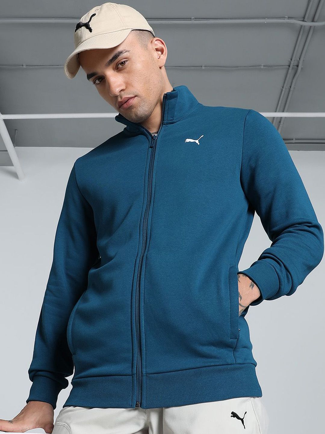 Puma Slim Fit Zippered Sweat Jacket-picture-30