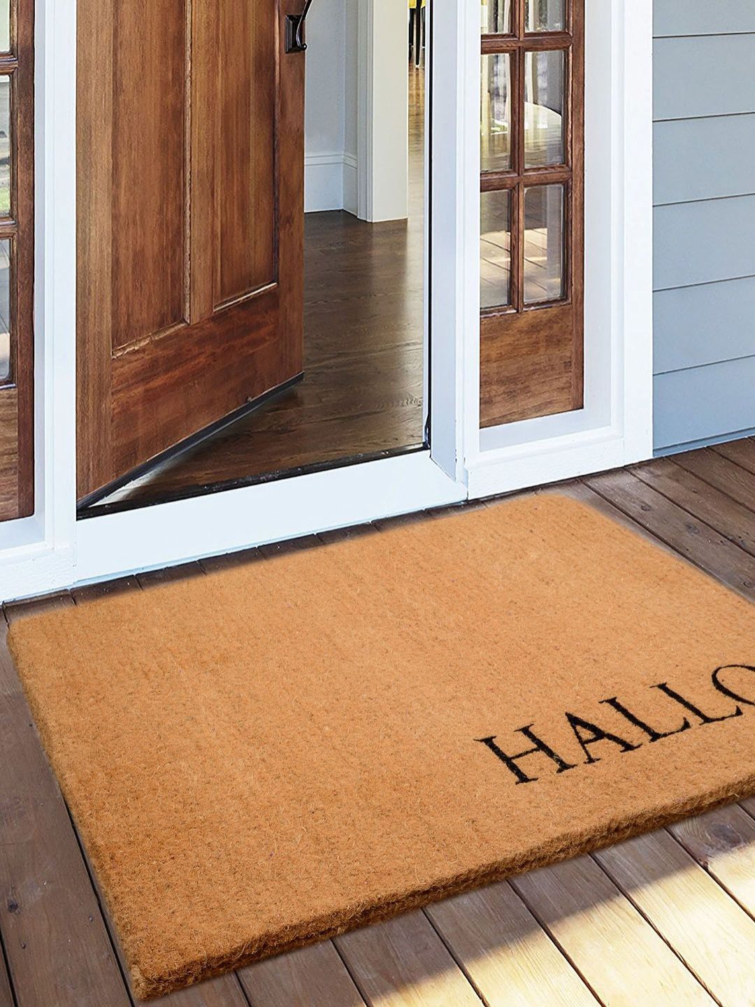 Saral Home Beige AntiSlip Textured Doormats-picture-54