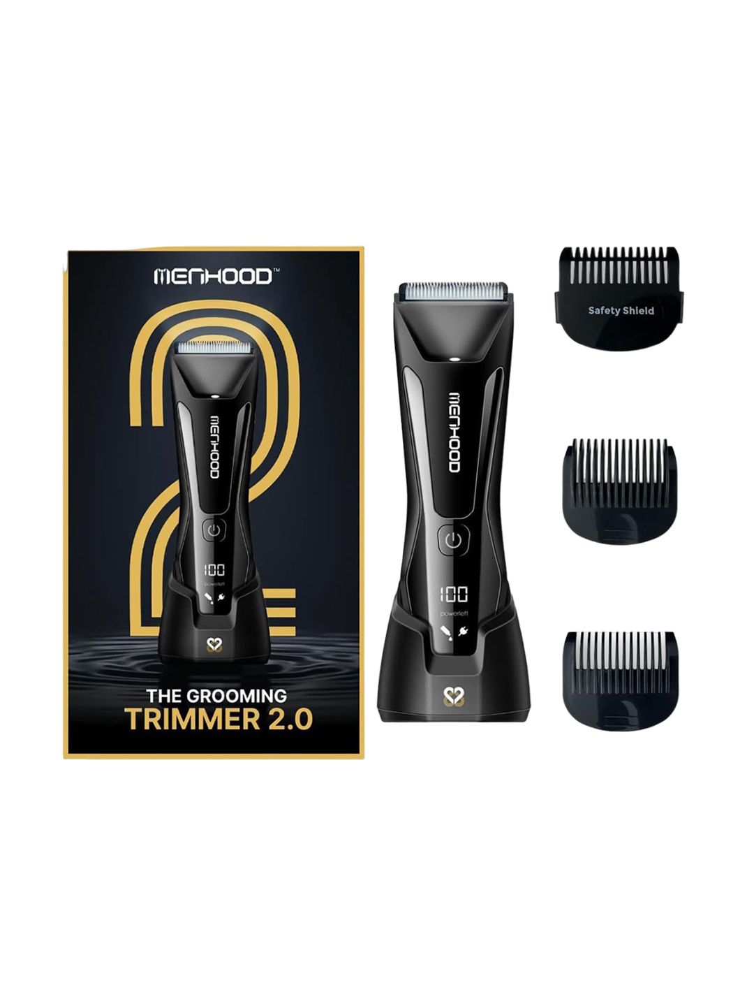 MENHOOD Men Grooming Trimmer 2.0 - Black-picture-53