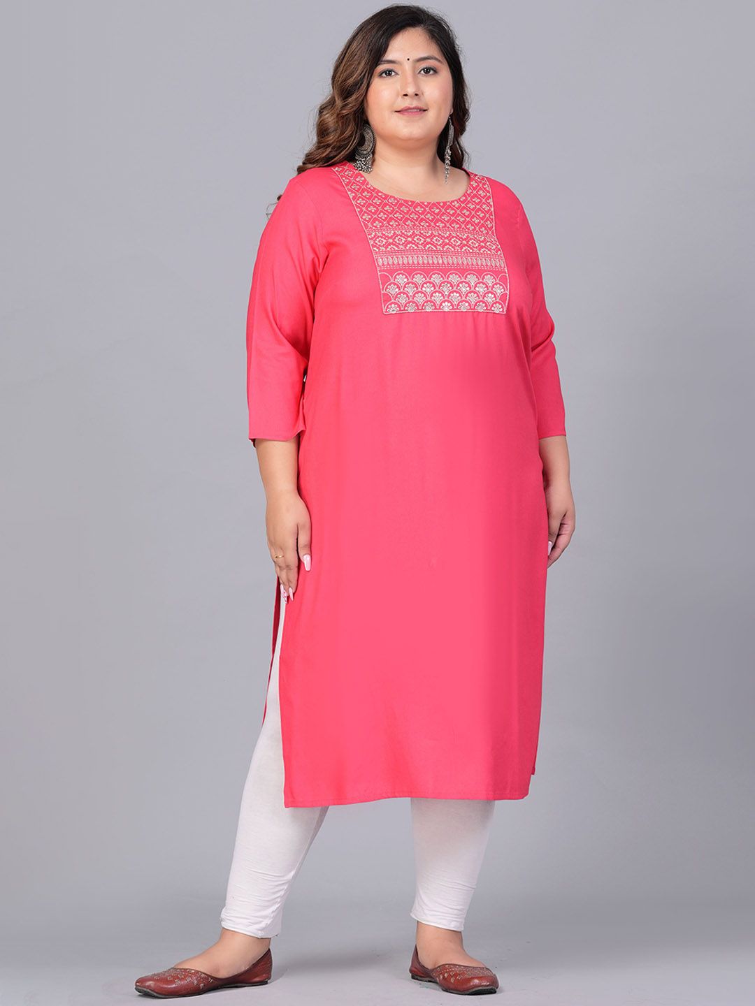 Sztori Women Yoke Design Thread Work Kurta-picture-43