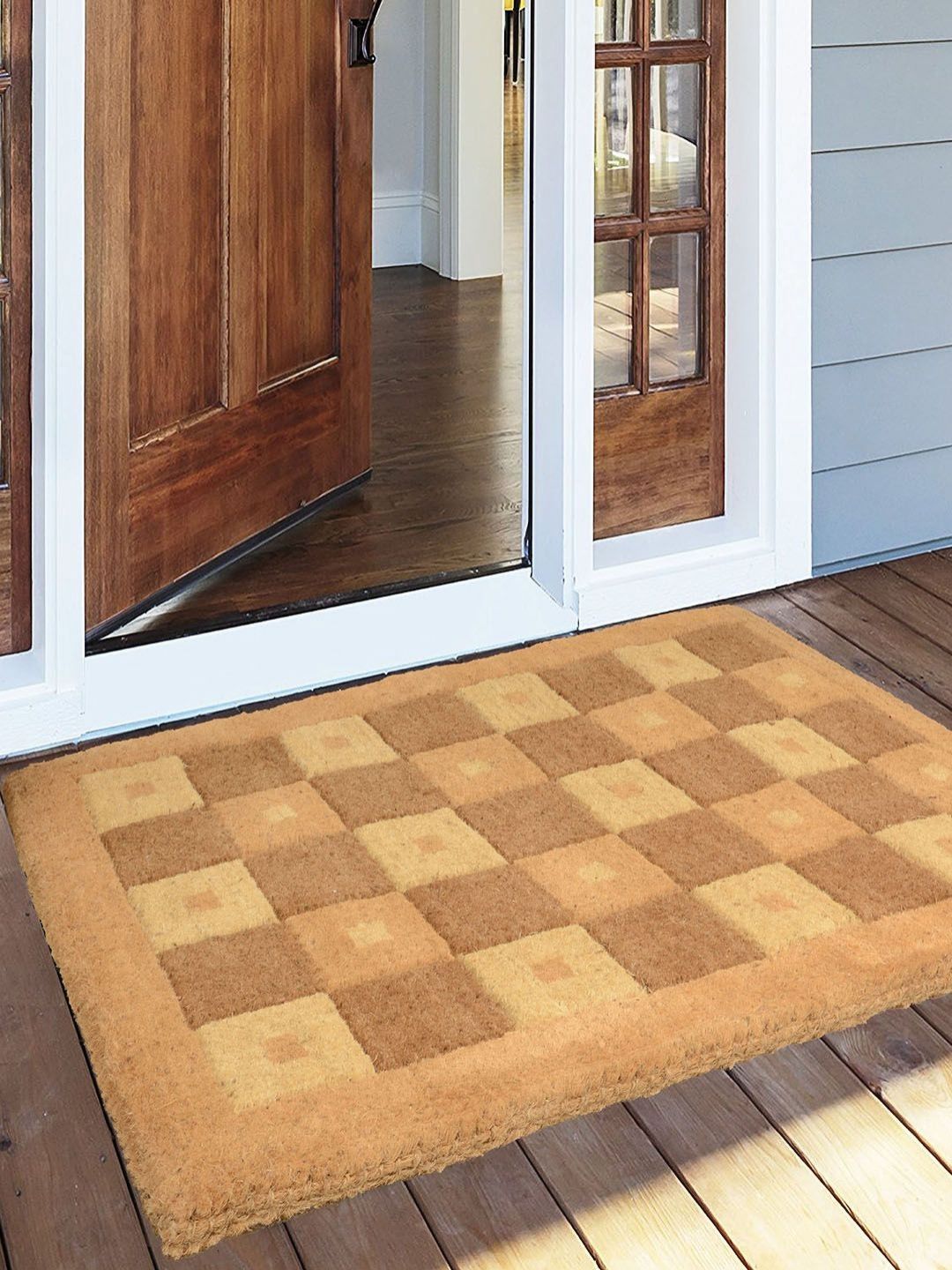 Saral Home Beige AntiSlip Printed Doormats-picture-13