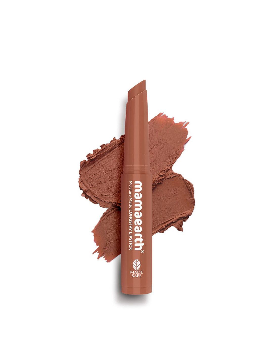 Mamaearth Moisture Matte Long Stay Mini Lipstick - 0.7 g - 04 Cinnamon Nude-picture-41