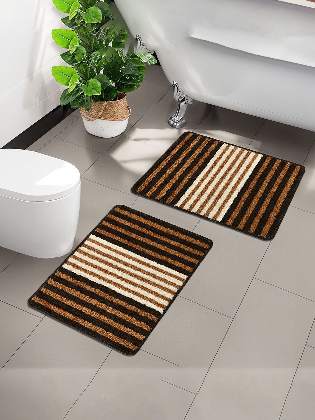 Kuber Industries  Brown & Black Anti-Skid Door Mats-image-13