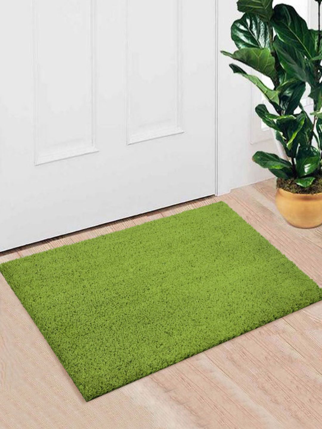 Saral Home Green Rectangular Doormats-picture-30