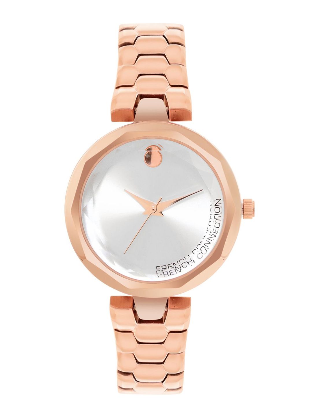 French Connection Women Embellished Dial & Stainless Steel Bracelet Style Straps Analogue Watch FCH09RGM-picture-36