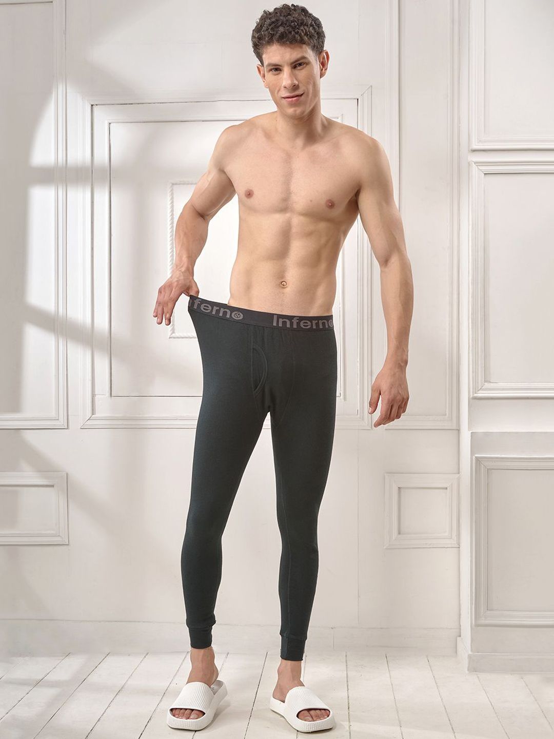 INFERNO Men Mid-Rise Cotton Thermal Bottoms-picture-12